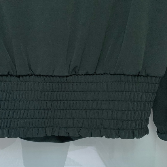 Ann Taylor Jersey Smocked Waist Top (Green) Size S - Picture 5 of 8